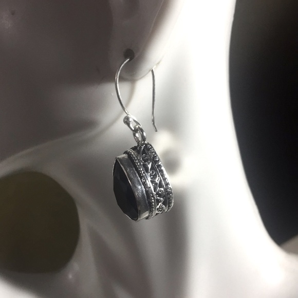 NEW beautiful Faceted Onyx Earrings - Picture 11 of 12